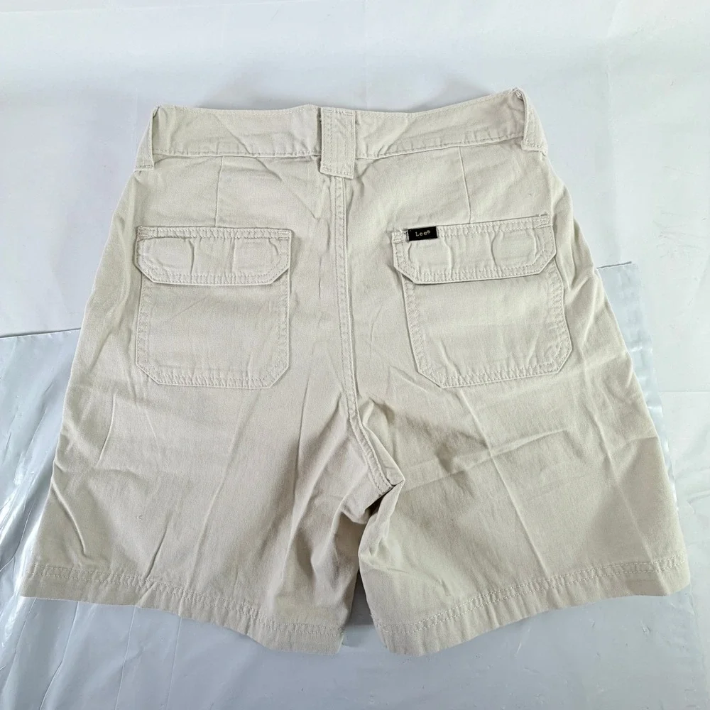 Lee Side Elastic Cargo Shorts Mens 29 City Beige 7.5 Inseam Cotton‎ NWT